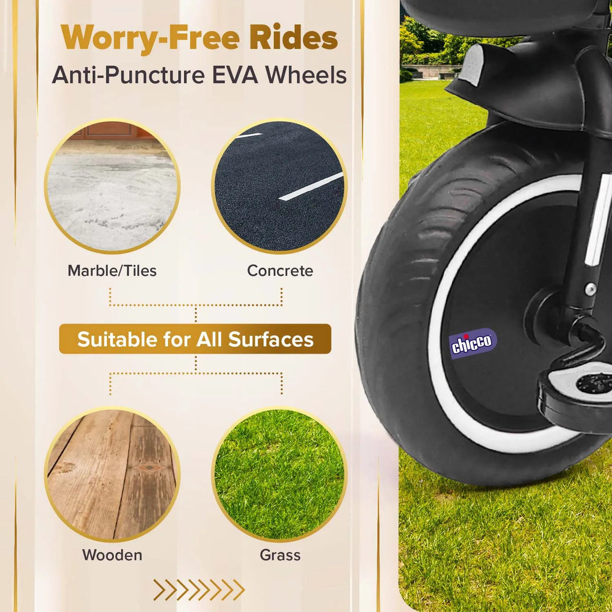 Chicco 4-in-1 Evolution Trike One Size Black