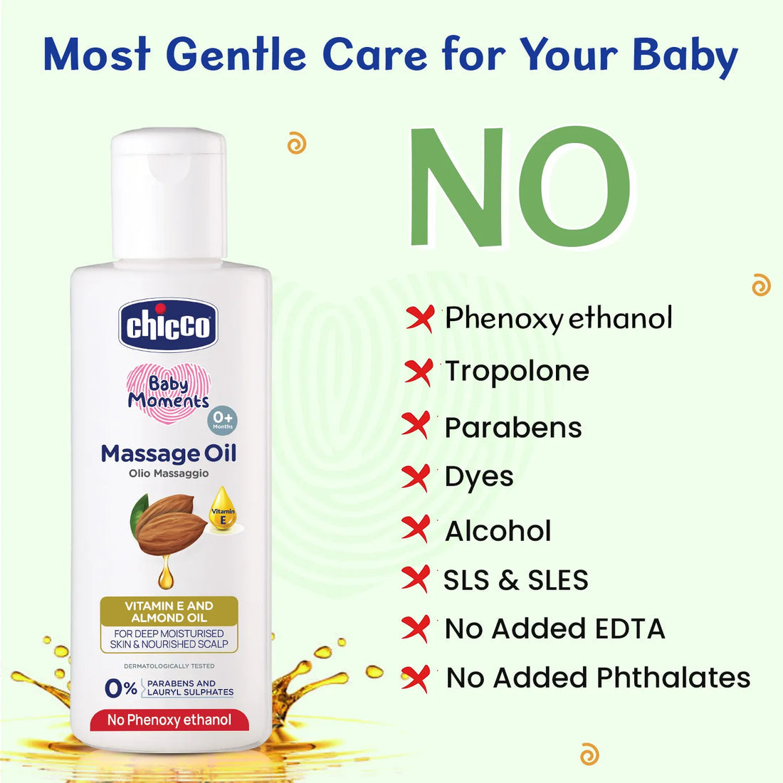 Chicco Baby Moments Virgin Coconut Massage Oil 200ml β Clear
