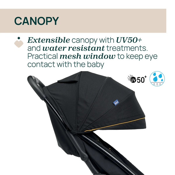 Chicco Glee Stroller Uneven - Black