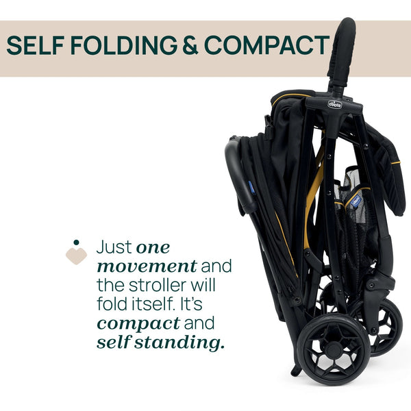 Chicco Glee Stroller Uneven - Black