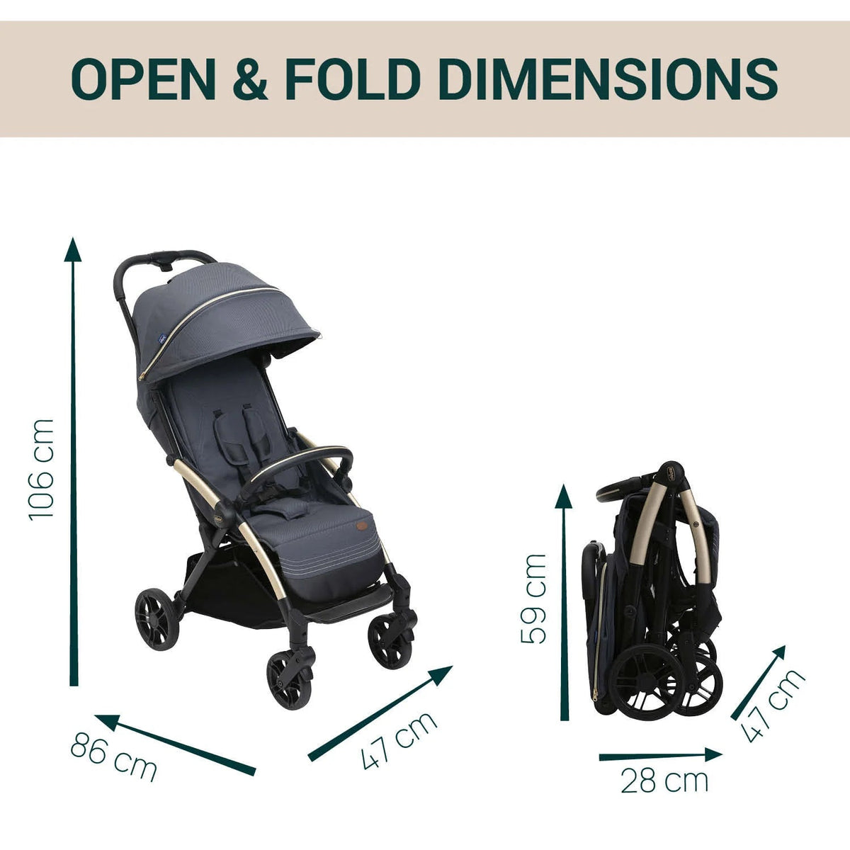 Chicco Goody XPlus Stroller One Size Dark Shadow