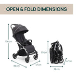 Chicco Goody XPlus Baby Stroller 0M+ β Ebony