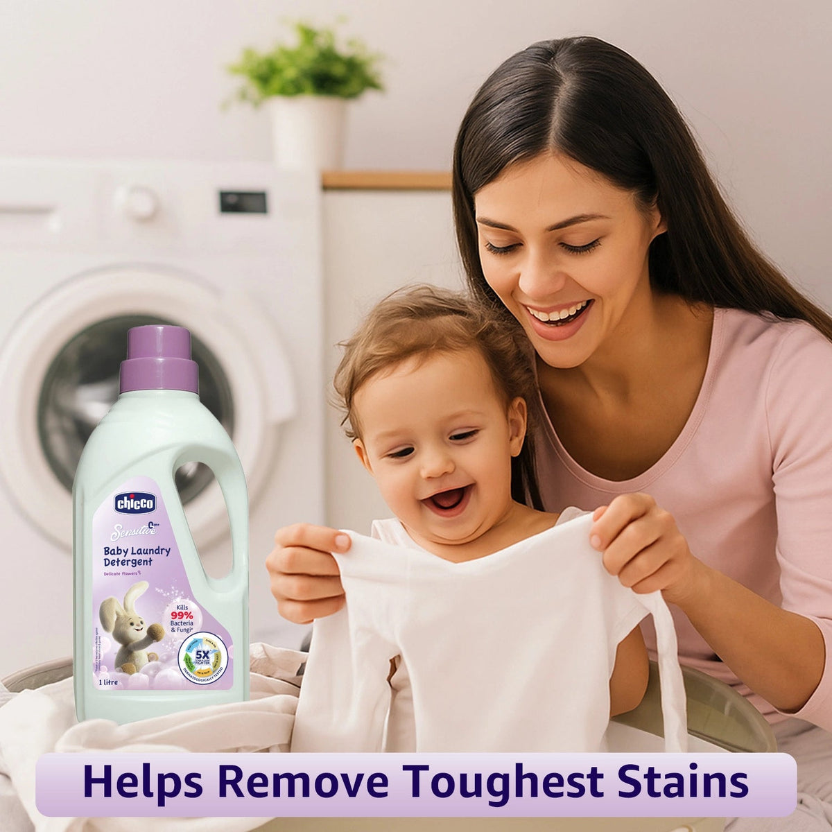Chicco Baby Laundry Detergent 1 L Delicate Flowers