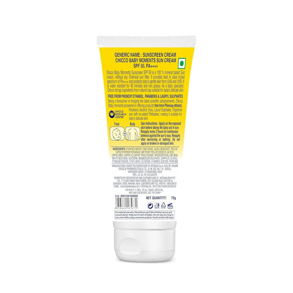 Chicco Mineral Sun Cream SPF 50 75g