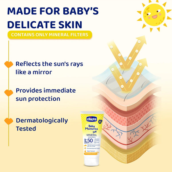 Chicco Mineral Sun Cream SPF 50 75g