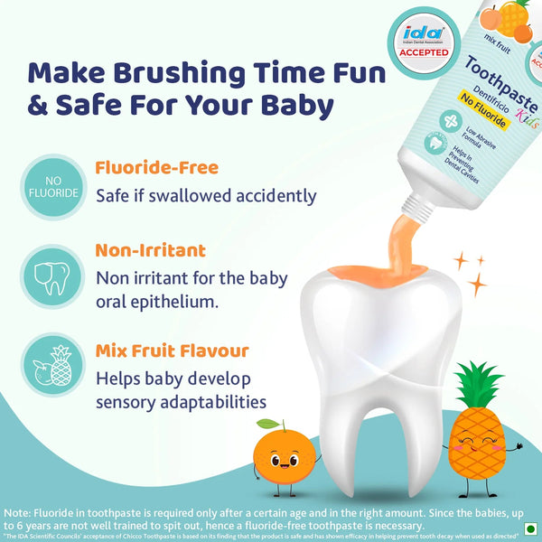 Chicco d Fruit Toothpaste 12M to 6Y