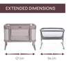 Chicco Next 2 Me Forever Co Sleeping Cot - Almond