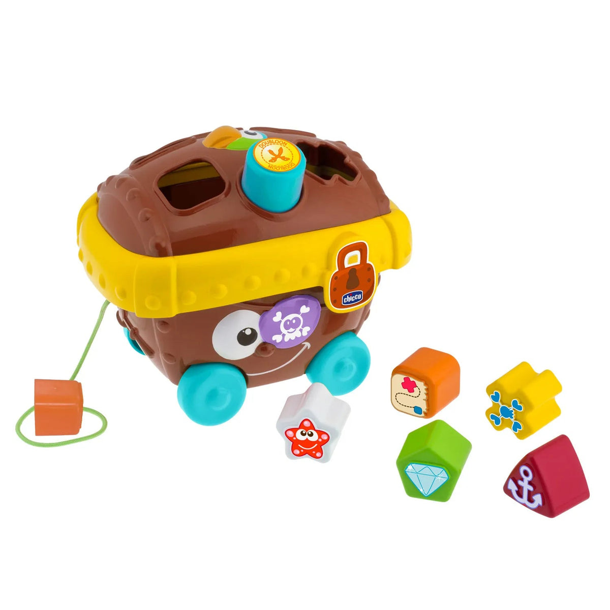 Chicco Pirates Treasure Chest Shape Sorter One Size Multicolour