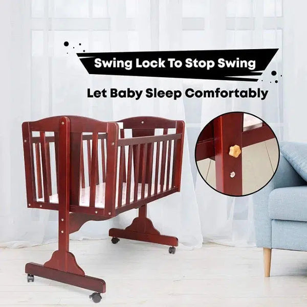 R For Rabbit Wooden Cradle Dream Time Brown