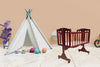 R For Rabbit Wooden Cradle Dream Time Brown