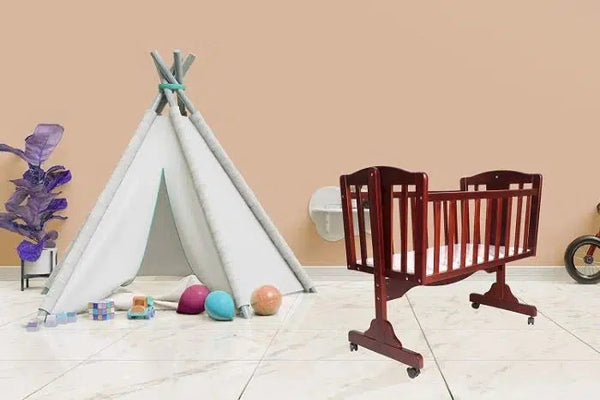 R For Rabbit Wooden Cradle Dream Time Brown