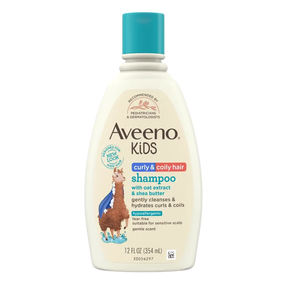 Aveeno Kids Curly & Coily Hair Shampoo with Oat & Shea Butter – 354 ml
