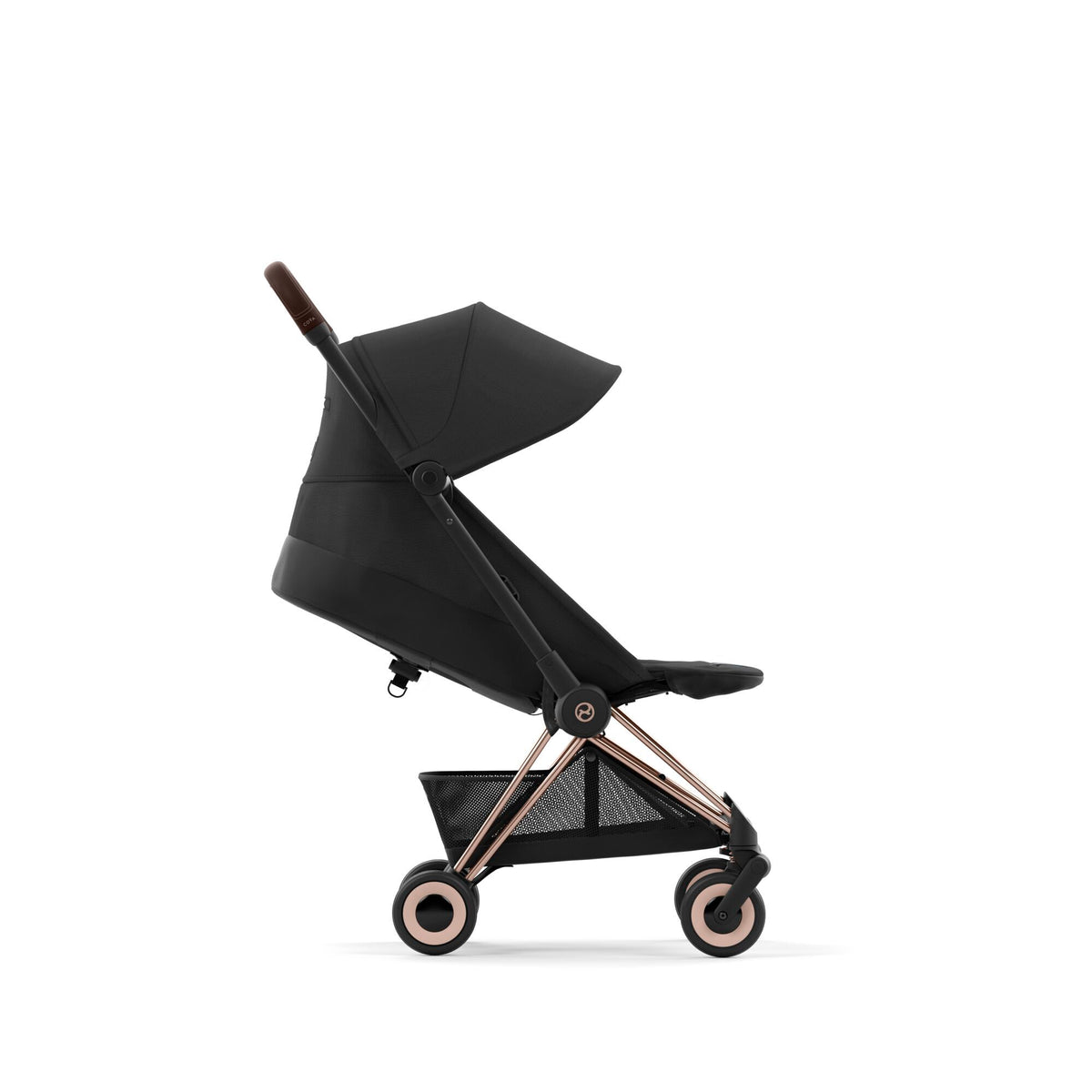 CYBEX Coya Stroller One Size Sepia Black with Rosegold Frame