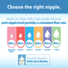 Dr. Brown's Level 4 Natural Silicone Nipple Wide Neck Pack OF 6