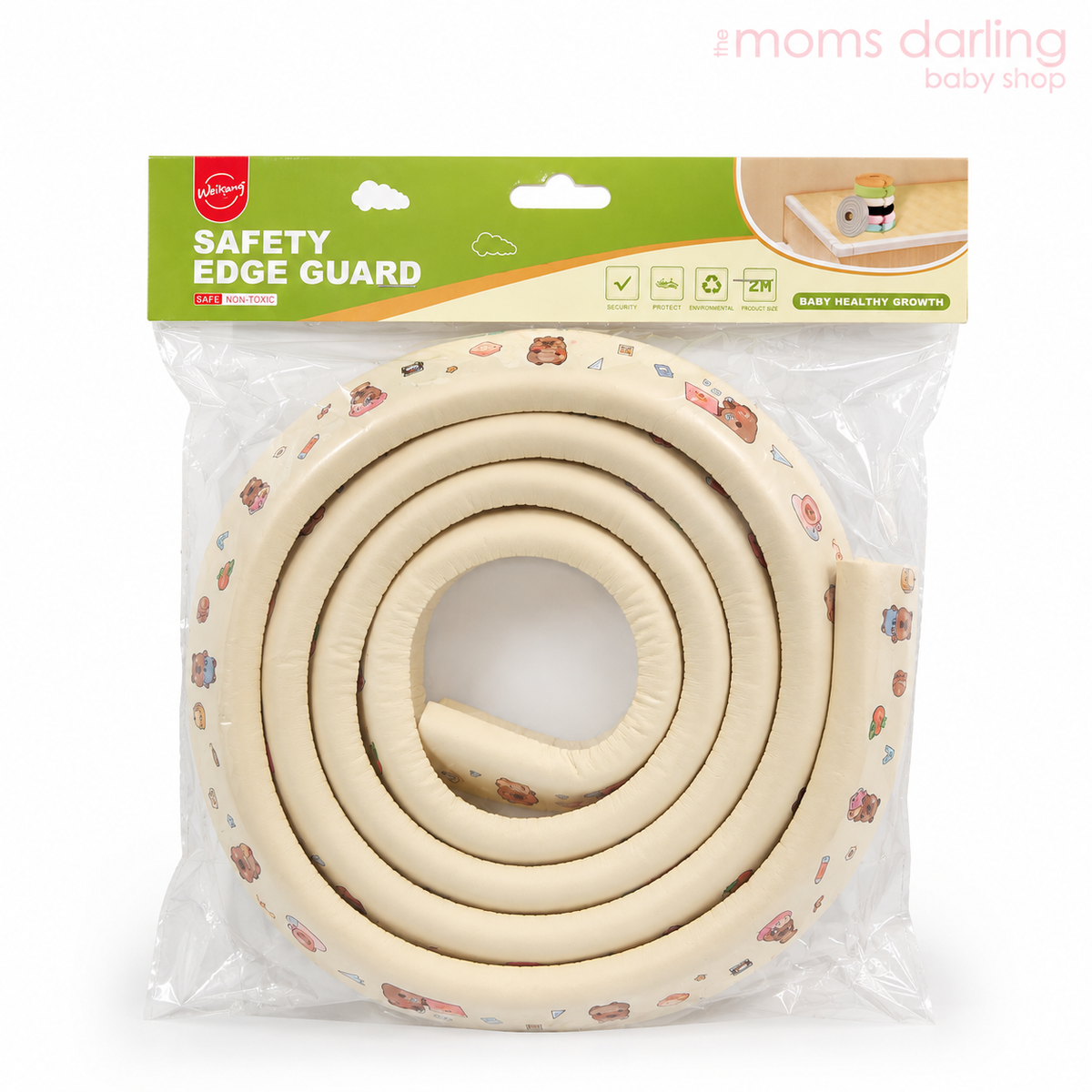 Weikang Baby Safety Soft Cushioned Edge Guard Roll - 2 Mtr Cream