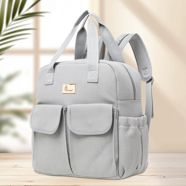 R for Rabbit Diaper Bag Caramello Breezy Grey