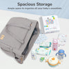 R for Rabbit Diaper Bag Caramello Tote Grey