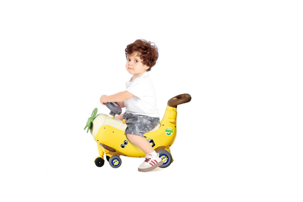 Hola 4-in-1 Banana Plane Ride-On & Push Walker 12M+ Yellow