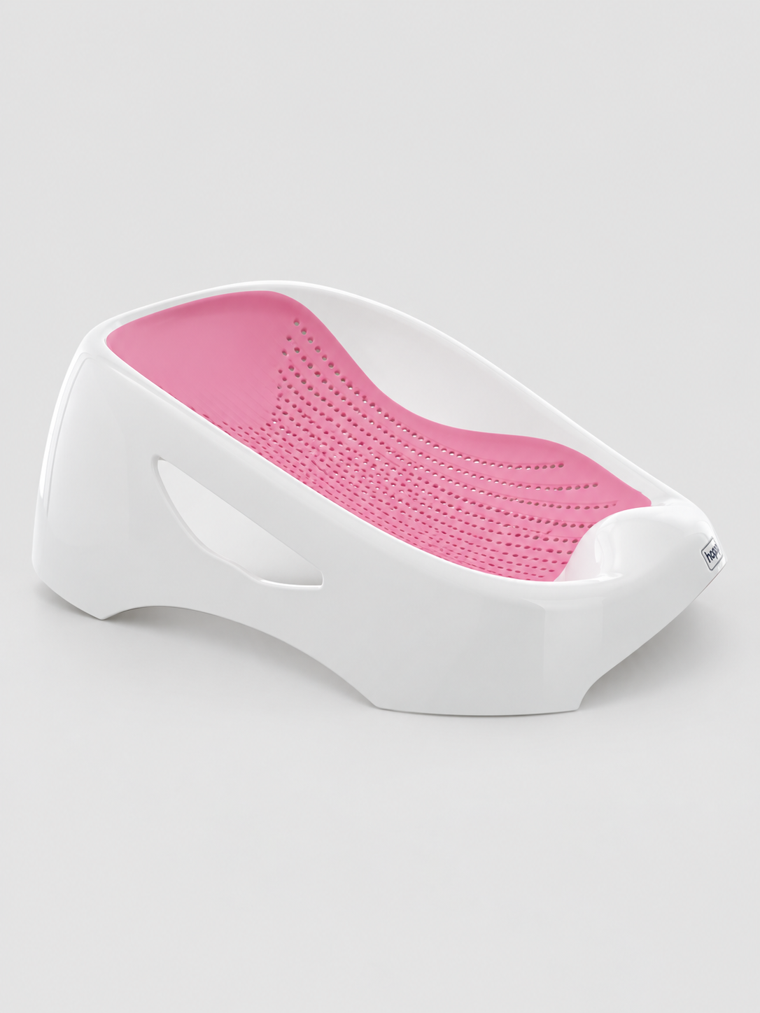Hopop Silicone Baby Bather with Mesh Sling 61 × 38 × 20 cm Pink