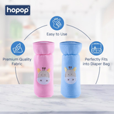 Hopop Soft Plush Hosiery Baby Feeding Bottle Cover - Assorted Colors