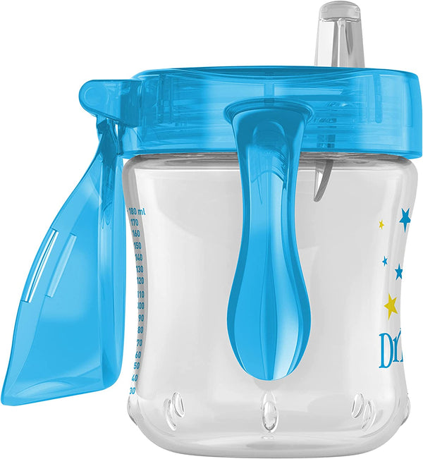 Dr Browns 6 Oz/180 Ml Soft Spout Transition Cup With Handle Blue