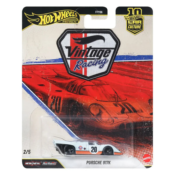 Hot Wheels Porsche 917k Vintage Racing car Culture 2026