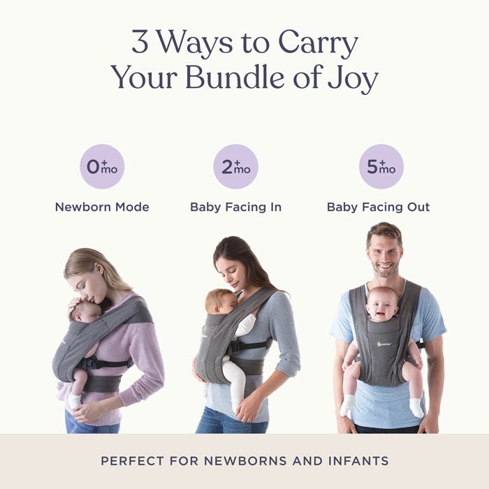 Ergobaby Embrace Newborn Carrier One Size Oxford Blue