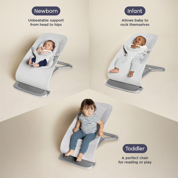 Ergo baby 3-In-1 Evolve Bouncer- Light Grey