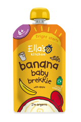 Ella’s Kitchen Organic Banana Baby Brekkie Super Smooth Puree Pouch – 6+ Months, 100g