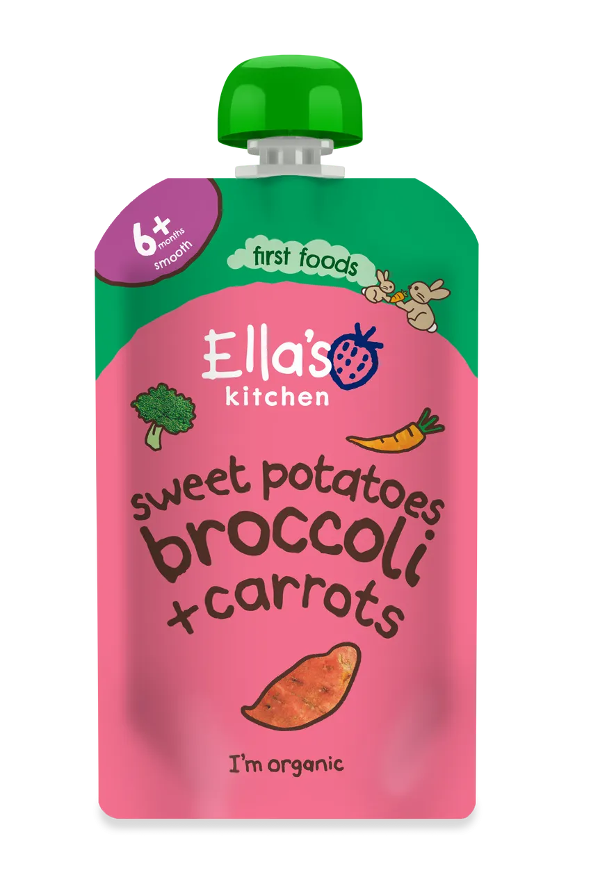 Ella’s Kitchen Organic Sweet Potatoes, Broccoli & Carrots Puree 120 g