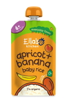Ella’s Kitchen Organic Apricot & Banana Baby Rice Pouch – 6+ Months, 120g