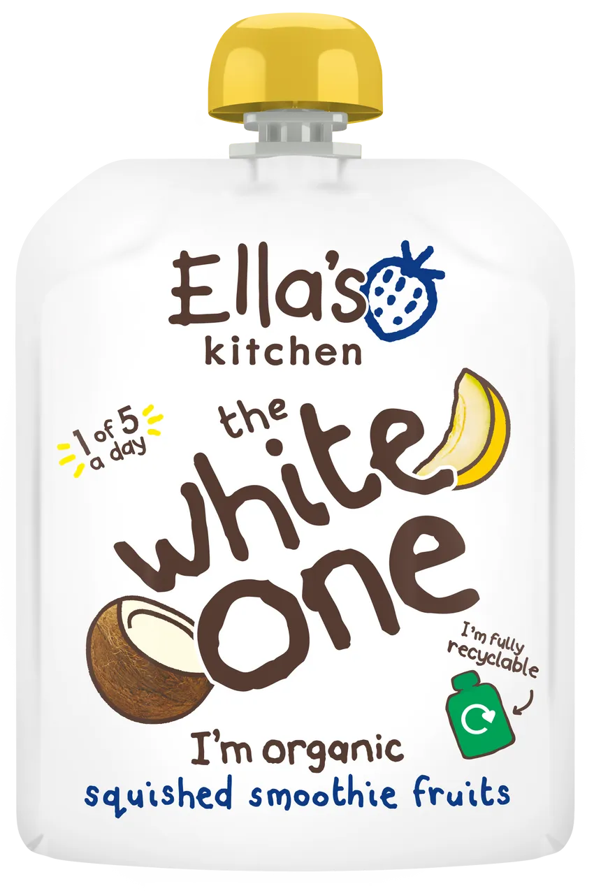 Ella’s Kitchen Organic The White One Fruit Smoothie Pouch – 6+ Months, 90g