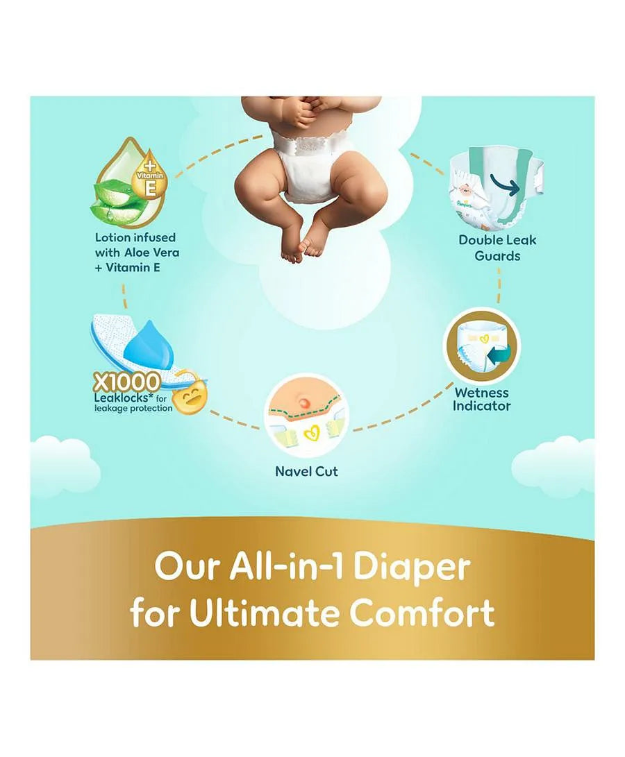 Pampers Ultimate Comfort Taped Diapers Size 1 2–5kg 50 Count – White