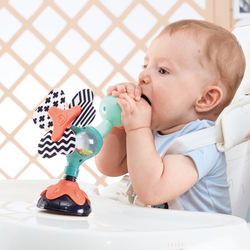 Hola Peacock Highchair Toy With Suction 12 x 12 x 21 cm Multicolor