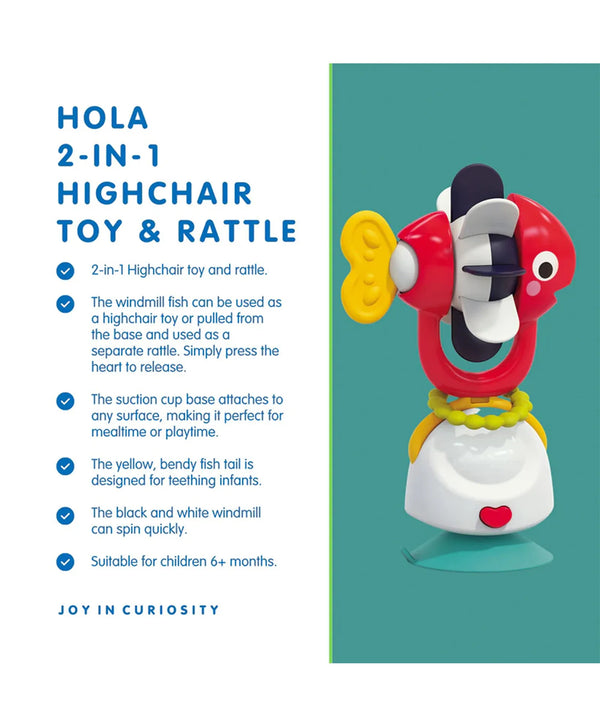 Hola 2-in-1 Highchair Toy Windmill Fish