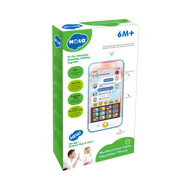 Hola Mini Rattle with Music & Light 3M+ Chick Multicolor