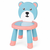 YOMH Cute Bear Kids Chair With Anti-Slip Legs - Peach & Green