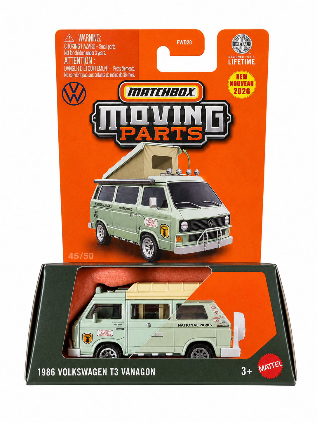 Matchbox Moving Parts 1986 Volkswagen T3 Vanagon