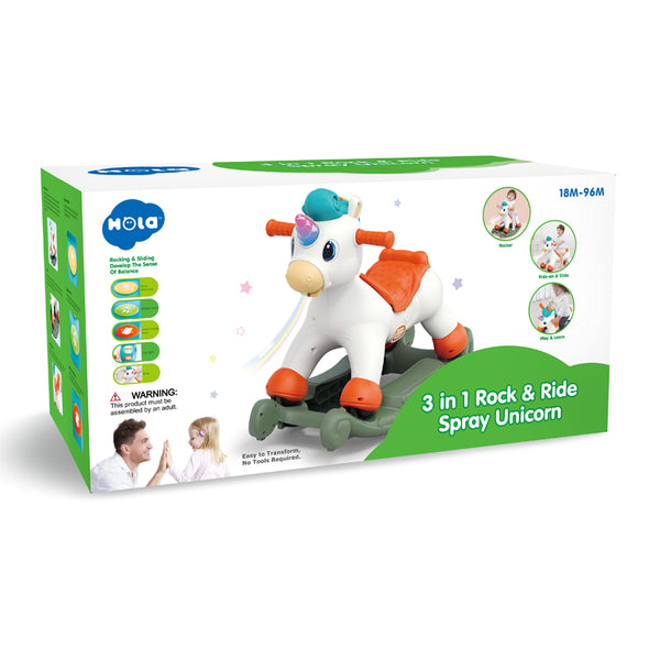 Hola3 in I Rock & RideSpray Unicorn