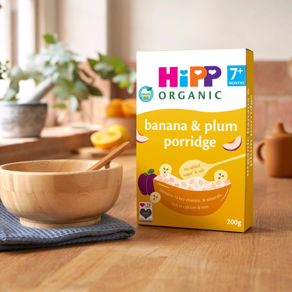 HiPP Organic Banana & Plum Porridge 200gm