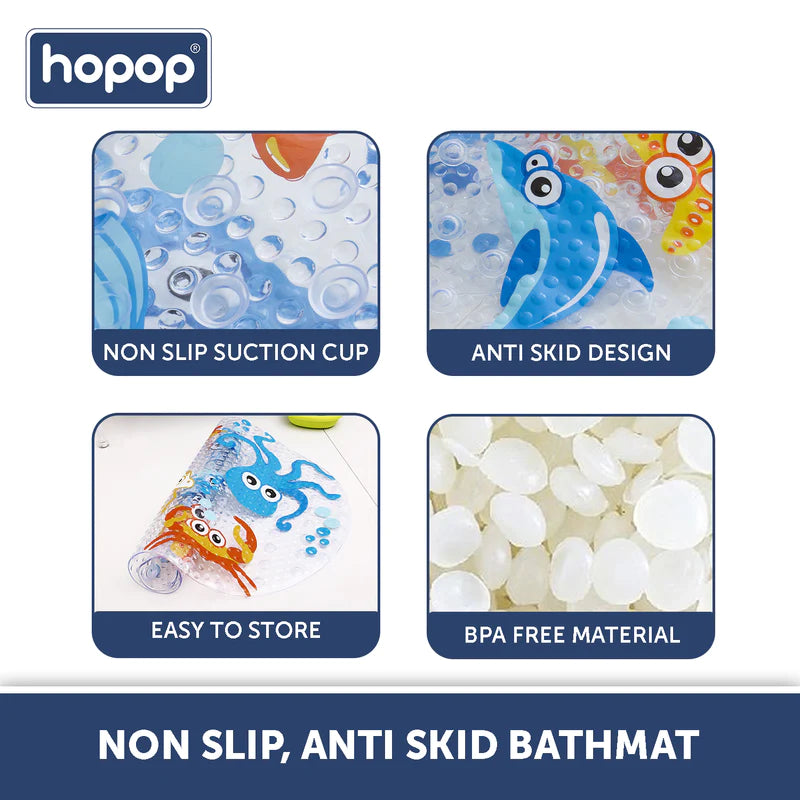 Hopop Non Slip Bath Mat - Marine