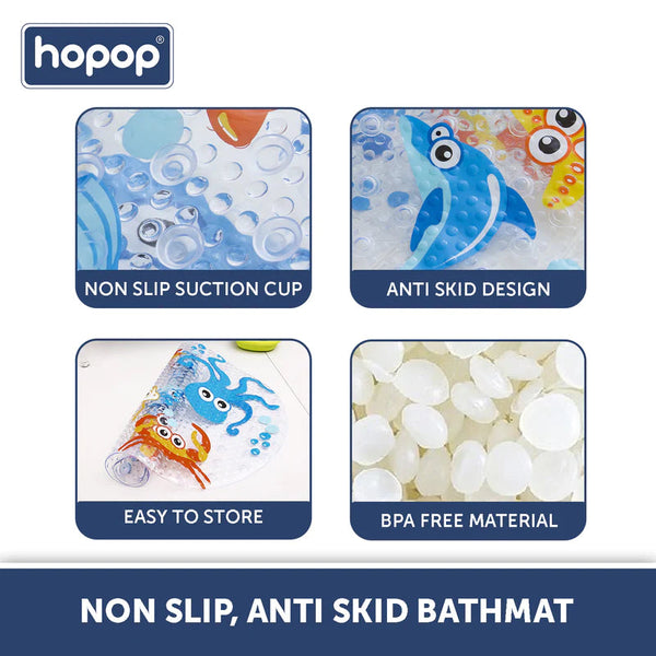 Hopop Non Slip Bath Mat - Fish