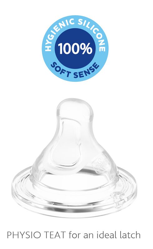 Chicco Physio Perfect5 Teats Medium Flow Pack of 2 2M+