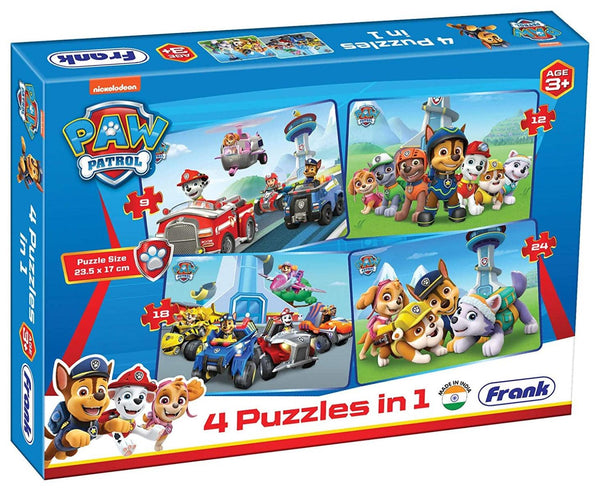 Frank Paw Patrol Jigsaw 4 Puzzle In 1 3Y+