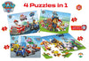Frank Paw Patrol Jigsaw 4 Puzzle In 1 3Y+