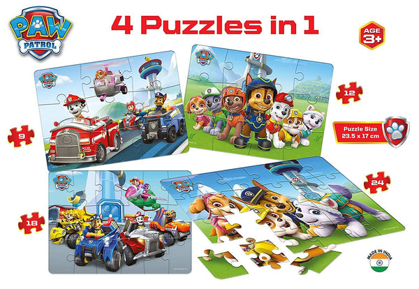 Frank Paw Patrol Jigsaw 4 Puzzle In 1 3Y+