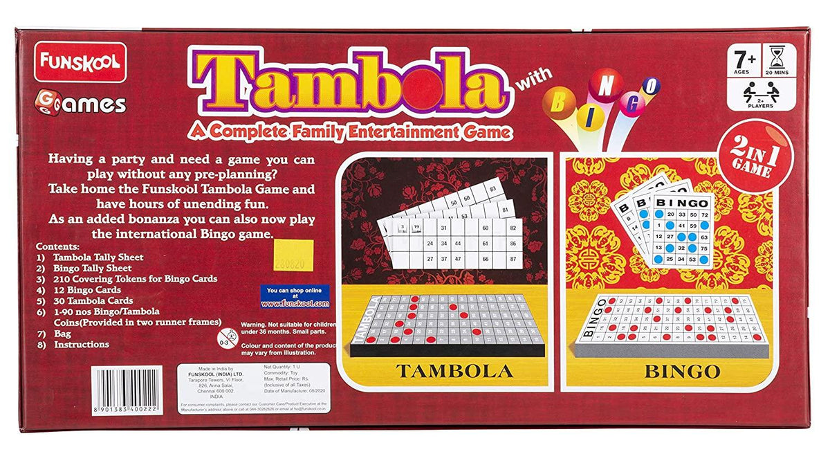 Funskool Tambola 2-in-1 Family Game One Size