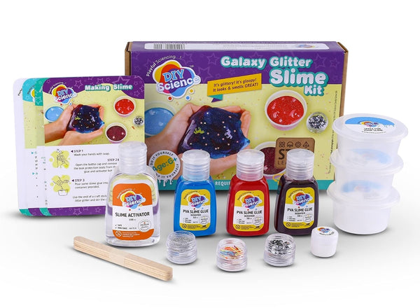 Diy Science Galaxy Glitter Slime Kit