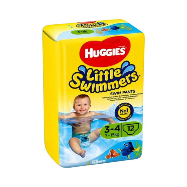 Huggies Little Swimmers Swim Nappies, Size 3-4, 07 To 15 Kgs, 12 Pant