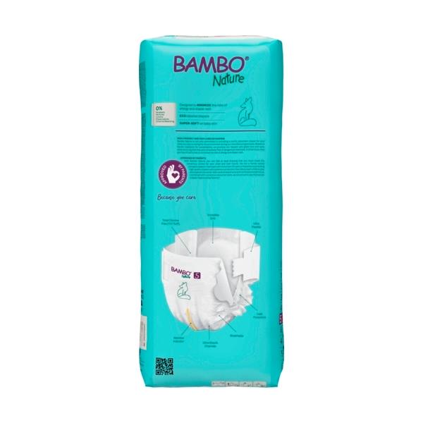 Bambo Nature Skin Friendly Tape Diapers - Xl (12-18 kgs) - Pack of 3 (Monthly Pack)
